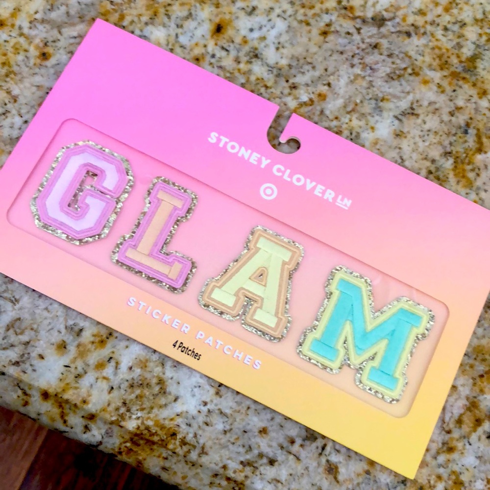 💗💚💗💚- Stoney Clover Lane x Target GLAM 4 Letter Patch Patches